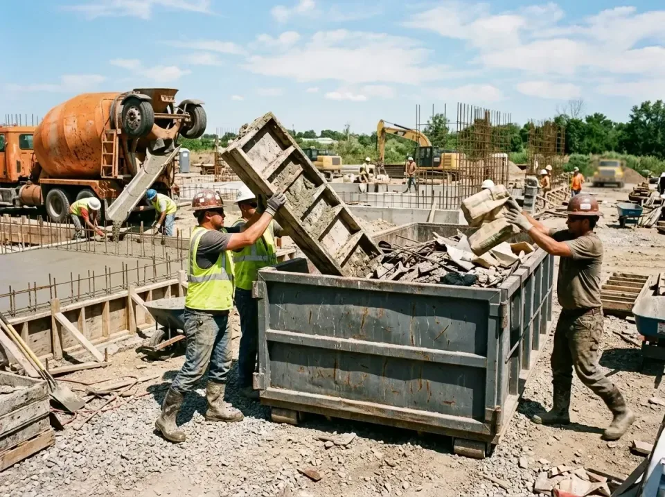 concrete-contractor-job-site-b-008 — How It Works in Salmon, Professional Garbage Removal and Construction Debris Disposal C…