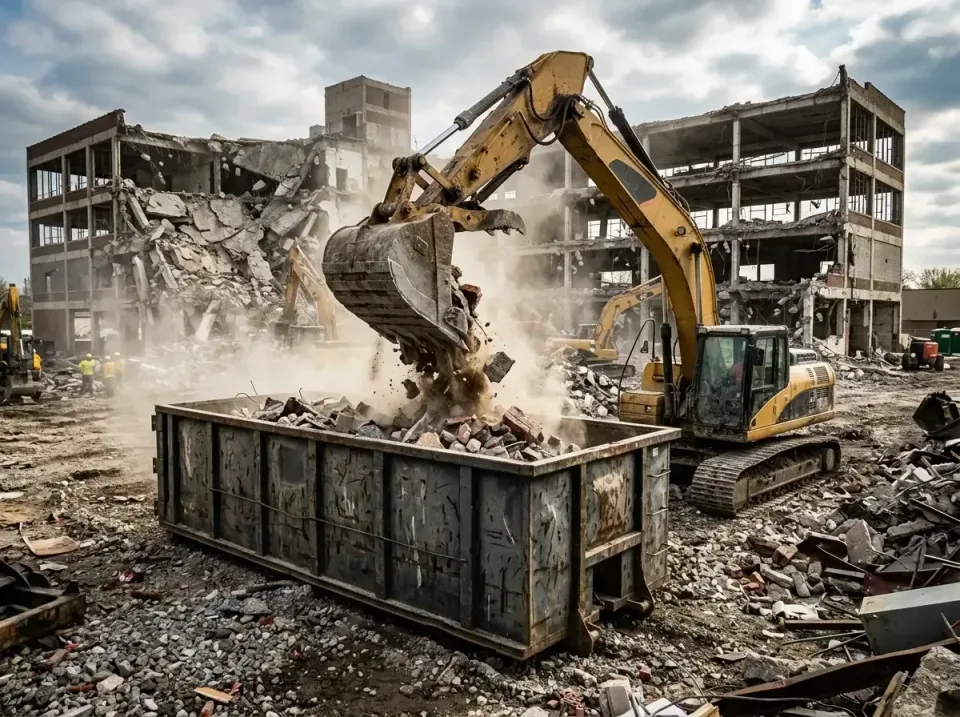 demolition-site-rubble-removal-007 — Garbage and Debris Services We Offer in Salmon, Professional Garbage Removal and Constr…