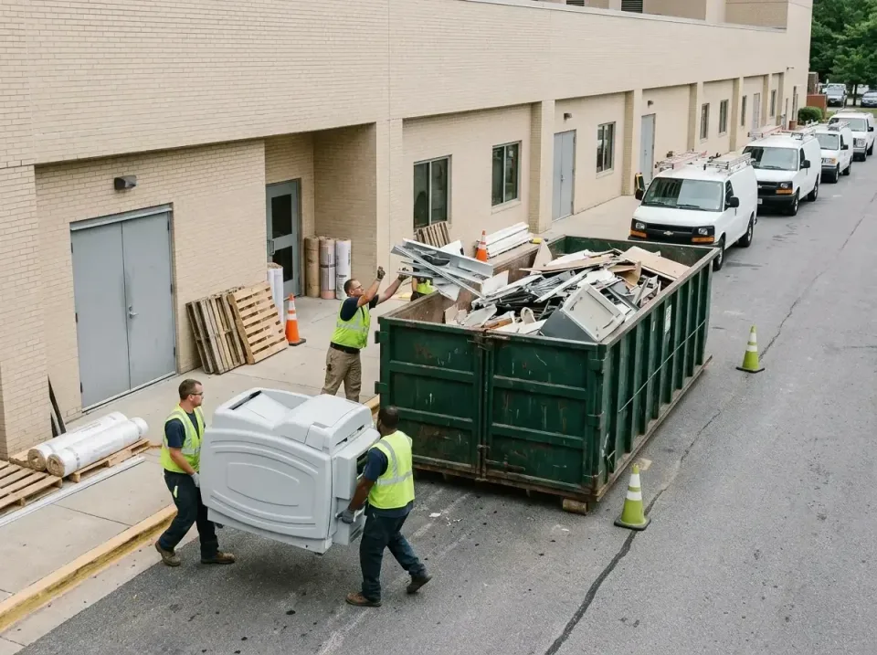 hospital-facility-upgrade-wast-014 — finished craftsmanship, Professional Garbage Removal and Construction Debris Disposal C…
